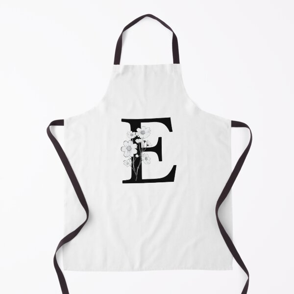 Item preview, Black Letter E Monogram with Flowers designed and sold by To the Lua.