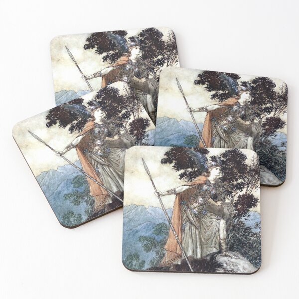 Item preview, Brunhilde - Rhinegold and the Valkyries - Arthur Rackham  designed and sold by forgottenbeauty.