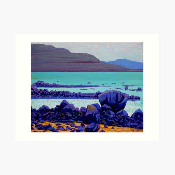 Galway Bay Rocks, Ireland Art Print