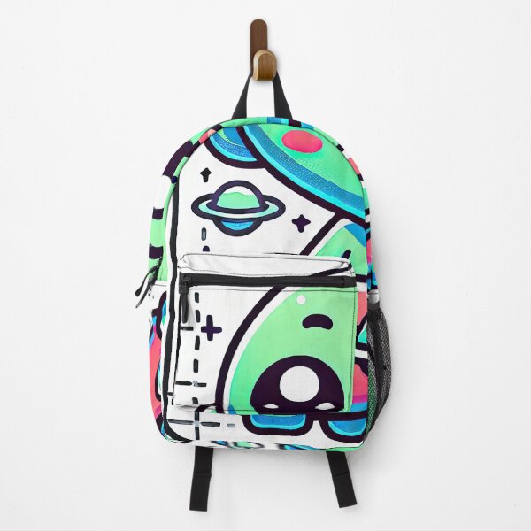 Item preview, Cute Kawaii Alien Skateboarding Fun Illustration designed and sold by KawaiiCherryPie.
