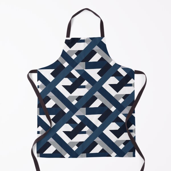 Item preview, Abstract Stripe Weave Pattern in Navy Blue, Grey and White v1 designed and sold by BuzzworthyShop.
