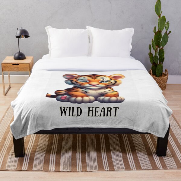 Item preview, Unisex DS Apparel - 'Wild Heart' Tiger cartoon Custom modern Design designed and sold by Designer-Haven.