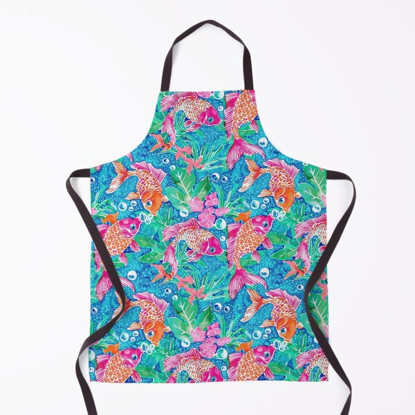 Item preview, Preppy Goldfish y burbujas acuarela y rotuladores designed and sold by SophieClimaArt.