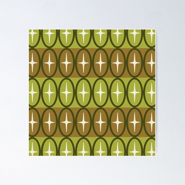 Item preview, Geometric Oval and Starburst Pattern designed and sold by tonymagnerart.