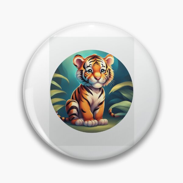 Item preview, Unisex DS Apparel - Tiger cartoon Custom modern Design designed and sold by Designer-Haven.