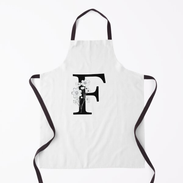 Item preview, Black Letter F Monogram with Flowers designed and sold by To the Lua.