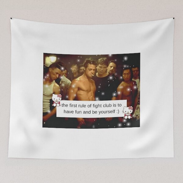 Item preview, 488 The First Rule Of Fight Club Meme	 designed and sold by xfdmbgkaiz39.