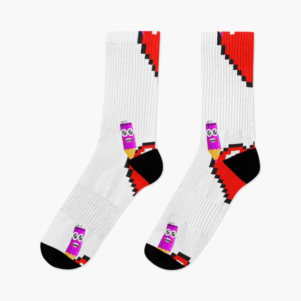 Item preview, PIXELATED RED HEART WITH PENCIL WITH FACE  designed and sold by lunacoco81.