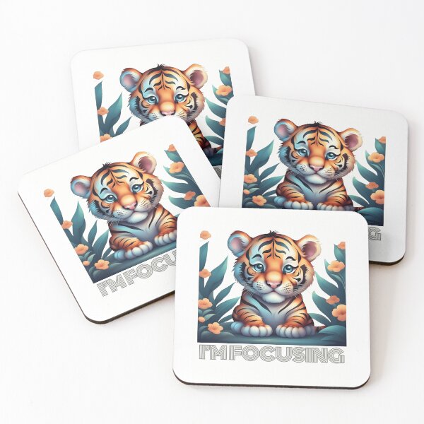Item preview, Unisex DS Apparel - 'I'm Focusing' Tiger cartoon Custom modern Design designed and sold by Designer-Haven.