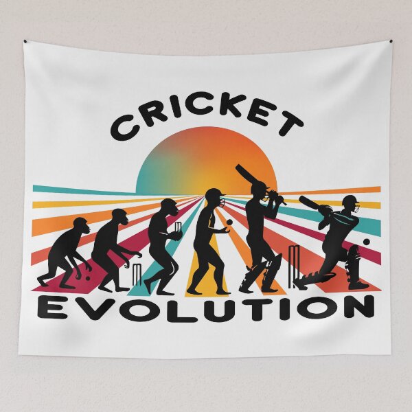 Item preview, Cricket Evolution Human To Cricketer designed and sold by SportsT-Shirts.