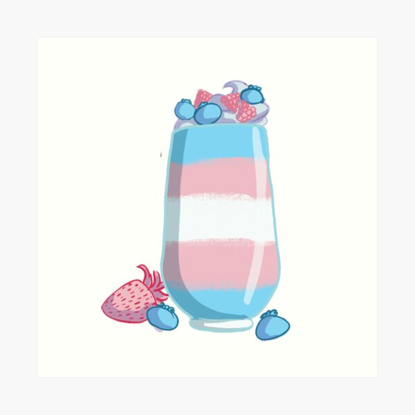 Transgender Milkshake Art Print