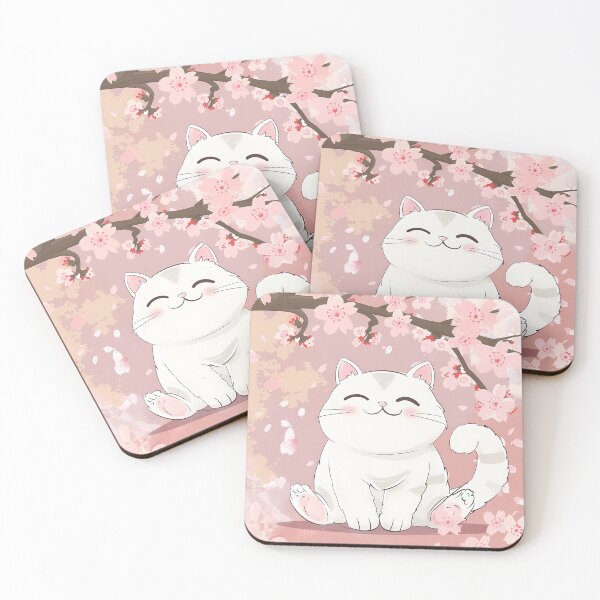 Item preview, Kawaii cat with flower designed and sold by Creet-Design.