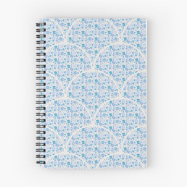 Item preview, Retro Florales Berry Blues Art Déco Vieira designed and sold by Triplicate Limited.