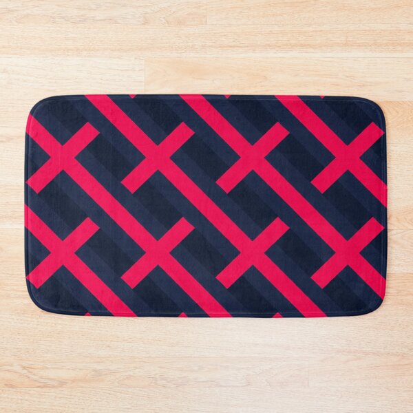 Item preview, Abstract Stripe Weave Pattern in Navy Blue and Pink v1 designed and sold by BuzzworthyShop.