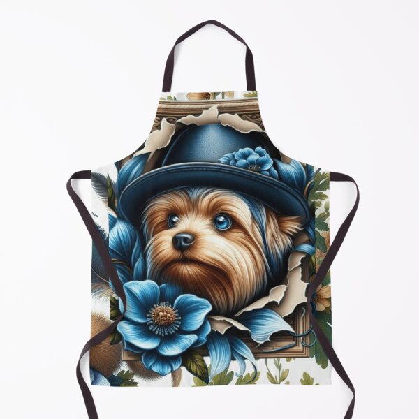 Item preview, Botanical Frame T-Shirt yorkie designed and sold by Puppy Paws.
