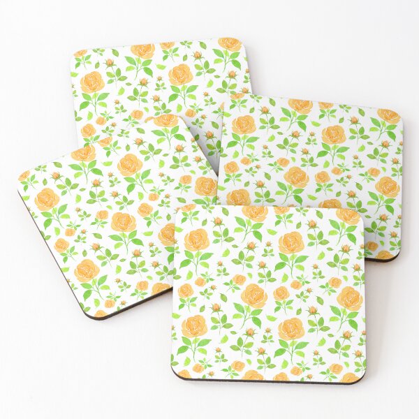 Item preview, Watercolor Amber Roses Pattern designed and sold by andrebalest.art.