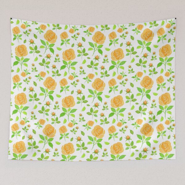 Item preview, Watercolor Amber Roses Pattern designed and sold by andrebalest.art.