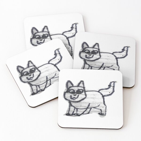Item preview, Grinning graffiti cat on wood designed and sold by ZoffArt-Shop.