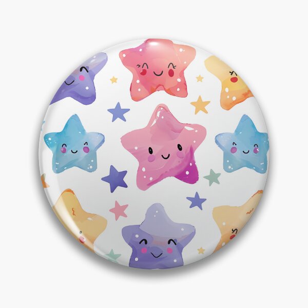 Item preview, Seamless pattern with cute smiling stars designed and sold by Creet-Design.