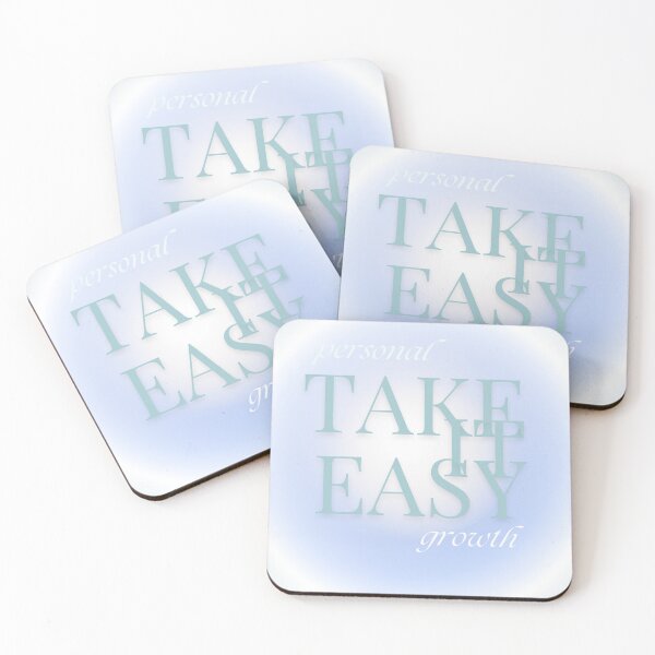 Item preview, Take it easy - Blue fade white gradient designed and sold by better-yourself.