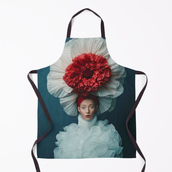 Item preview, "Elegant Surreal Flower Woman Portrait" designed and sold by MacroArtHub.
