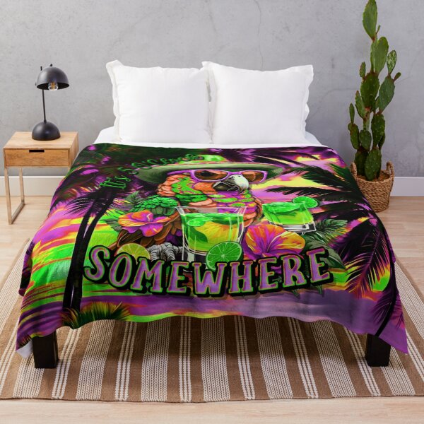 Item preview, It's 5 o'clock somewhere Tropical Parrot Cocktail Sunset Beach designed and sold by MindWave THC.