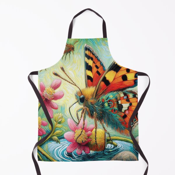 Item preview, Butterfly in Van Gogh style: a riot of colour that enlivens the canvas designed and sold by FotoworldEdel.