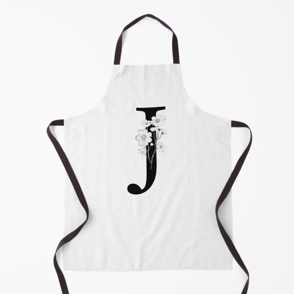 Item preview, Black Letter J Monogram with Flowers designed and sold by To the Lua.
