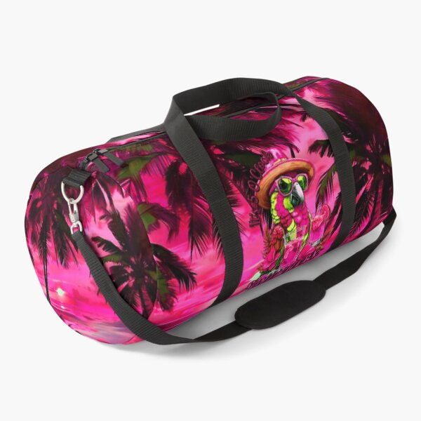 Item preview, It's 5 o'clock somewhere Tropical Parrot Cocktail Sunset Beach Pink designed and sold by MindWave THC.