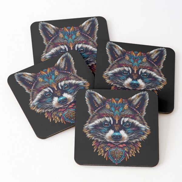 Item preview, Stylized Racoon designed and sold by HarmonyTheKoala.