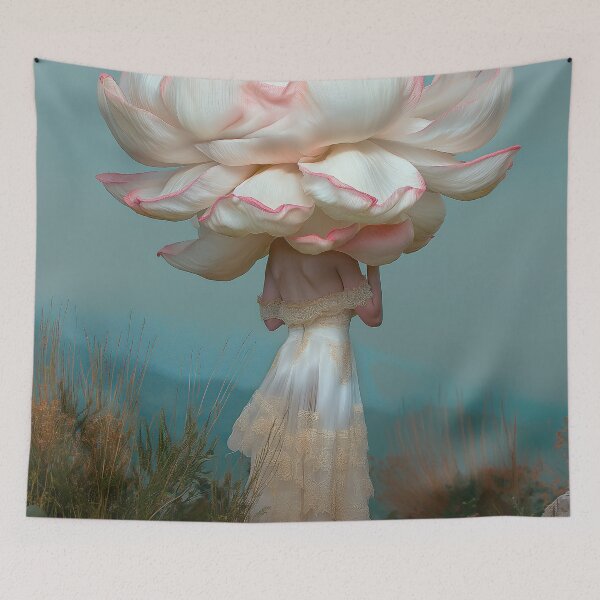 Item preview, "Surreal Flower Form: Elegant Woman" designed and sold by MacroArtHub.