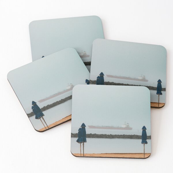 Item preview, Foggy beach morning designed and sold by rhosbahu.