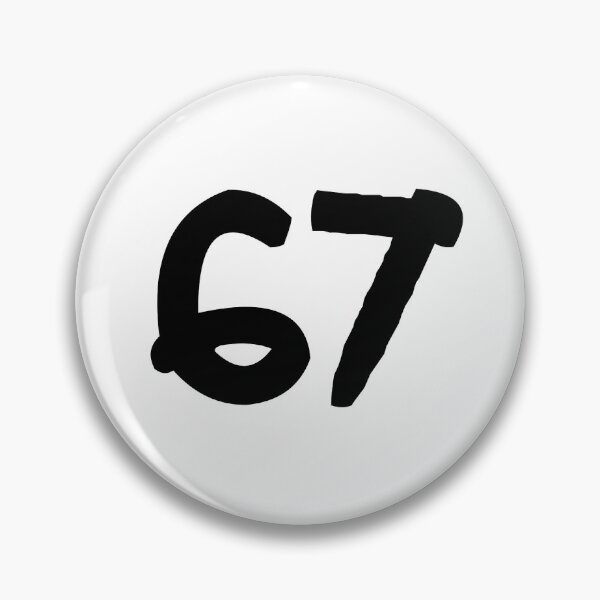 Item preview, 67, sixty-seven, black, ninja designed and sold by Numbers-Art.