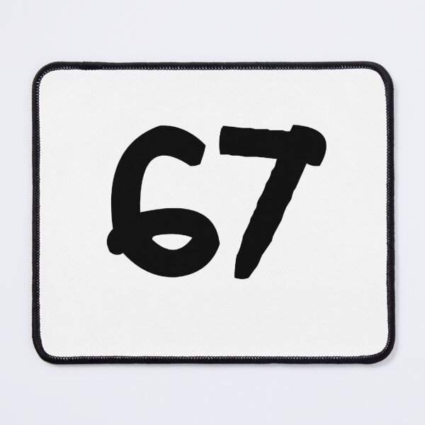 Item preview, 67, sixty-seven, black, ninja designed and sold by Numbers-Art.