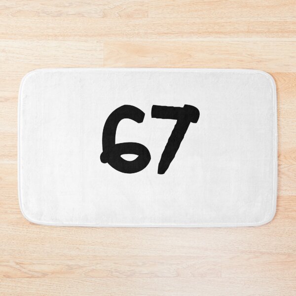 Item preview, 67, sixty-seven, black, ninja designed and sold by Numbers-Art.