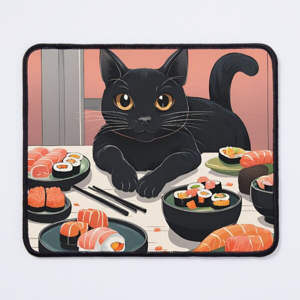 Item preview, Black Cat Sushi designed and sold by cherryj27.