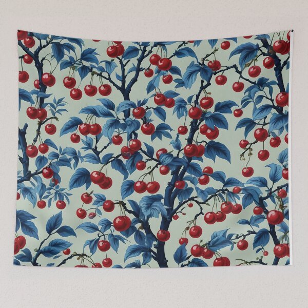 Item preview, Cherries Blue Willow designed and sold by SoniaSarkali.