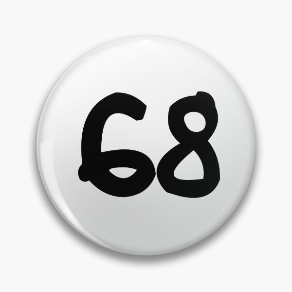 Item preview, 68, sixty-eight, black, ninja designed and sold by Numbers-Art.