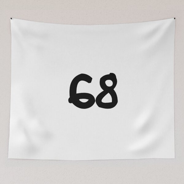 Item preview, 68, sixty-eight, black, ninja designed and sold by Numbers-Art.