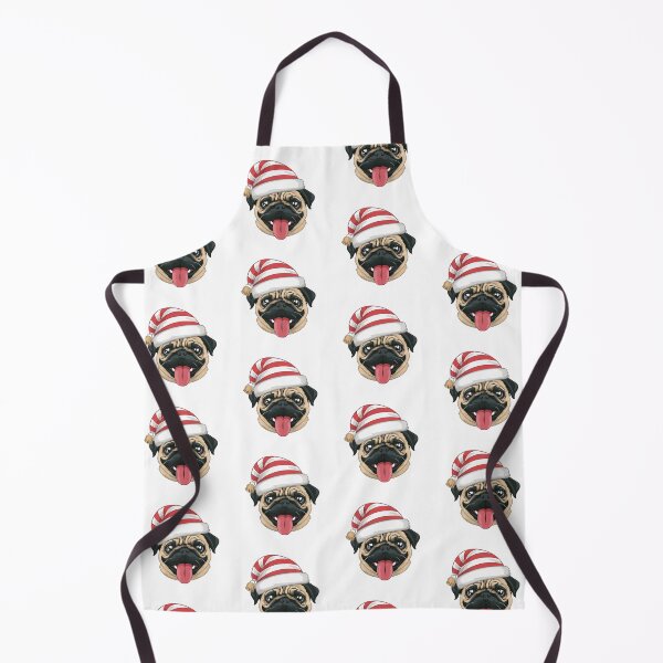 Item preview, Cute Pug In Christmas Hat - Funny designed and sold by canvadreamer444.