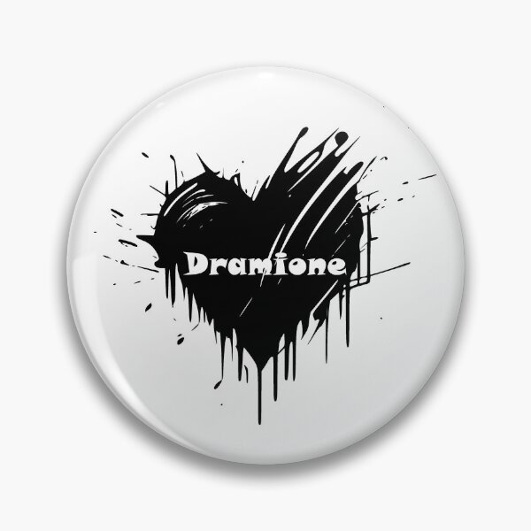Item preview, Dramione black heart splash art designed and sold by EmeraldeaArt.