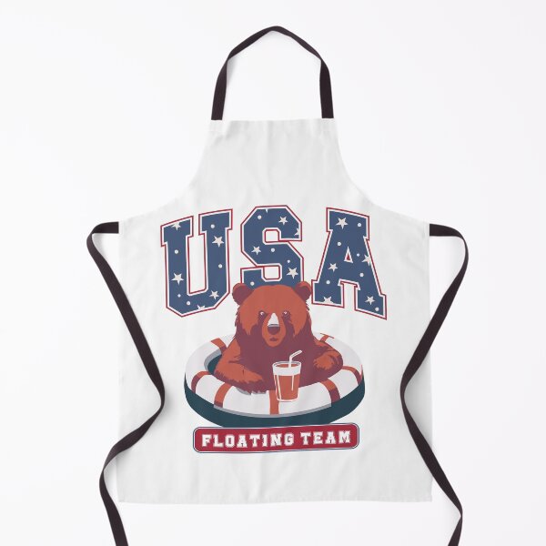 Item preview, USA Floating Team, Funny Bear Patriotic Design, Summer Games 2024, American Pride Bear designed and sold by Creative-Hearts.