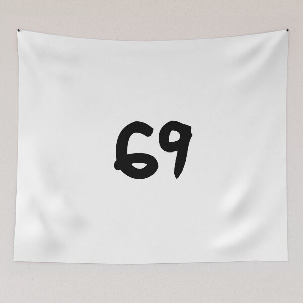 Item preview, 69, sixty-nine, black, ninja designed and sold by Numbers-Art.