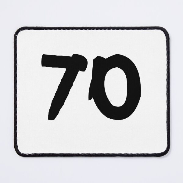 Item preview, 70, seventy, black, ninja designed and sold by Numbers-Art.