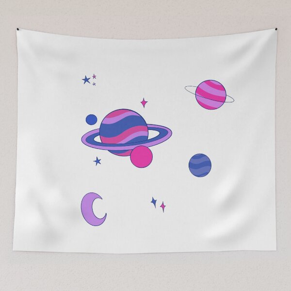 Item preview, Subtle pride bisexual colors galaxy designed and sold by VivooShop.