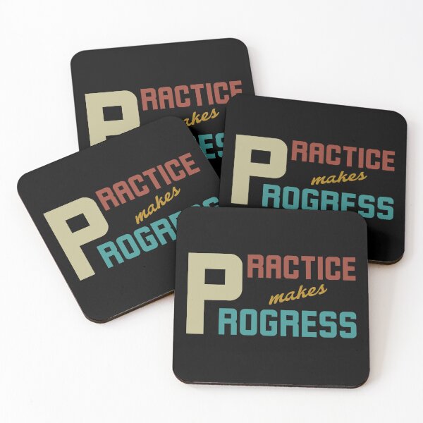 Item preview, Practice makes Progress Personal Growth Achieve Goals designed and sold by KLArtzStore.