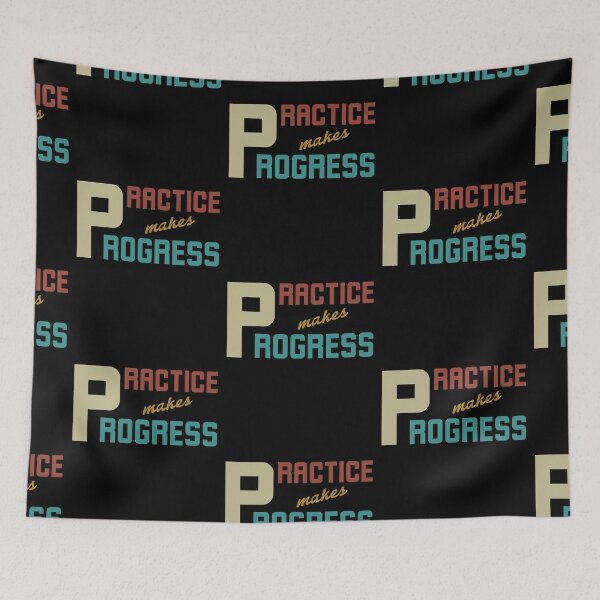 Item preview, Practice makes Progress Personal Growth Achieve Goals designed and sold by KLArtzStore.
