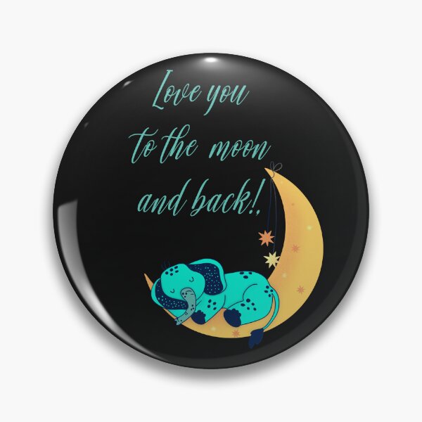 Item preview, Cute elephant sleeping on a moon with loving message designed and sold by SimoesArtistry.
