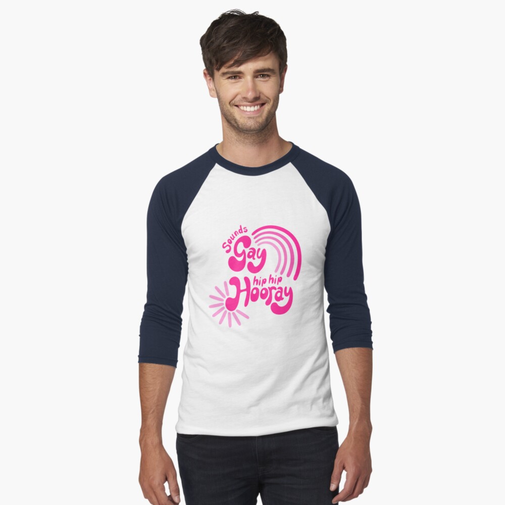 Item preview, Baseball ¾ Sleeve T-Shirt designed and sold by DelightfullyDo.