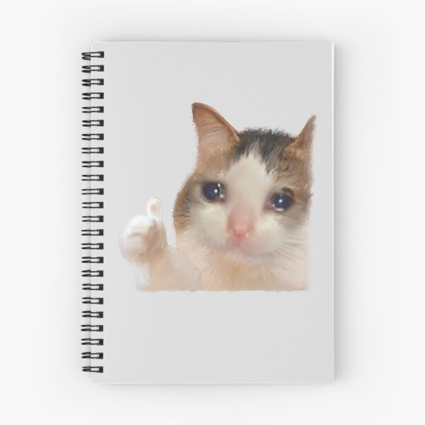 Item preview, Funny Crying Cat Thumbs Up Meme Sad Kitty Cry Eyes Memes designed and sold by FranParentUS.